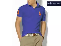 polo t-shirt style trois caracteres nouveaux,polo tee shirt sleeve short hommes femmes sky bleu orange